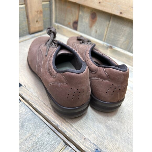 NEW SAS Womens 8WW Brown Leather Lace-Up Comfort Shoes - Picture 4 of 7